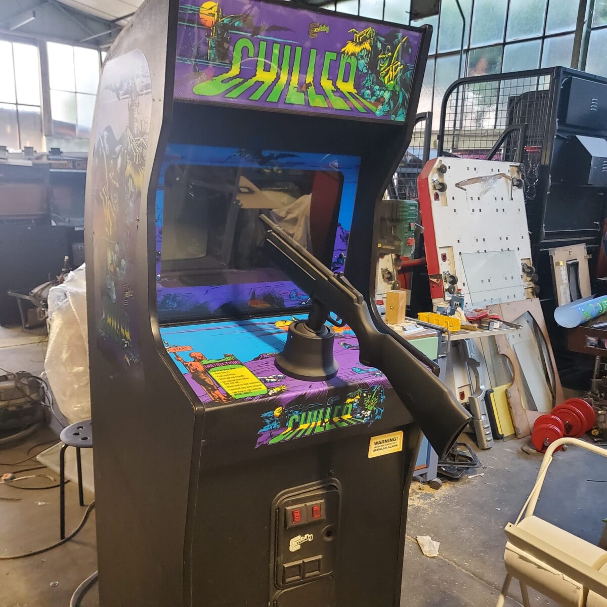 Arcade Story Rari Chiller Exidy cabinato tiro raro
