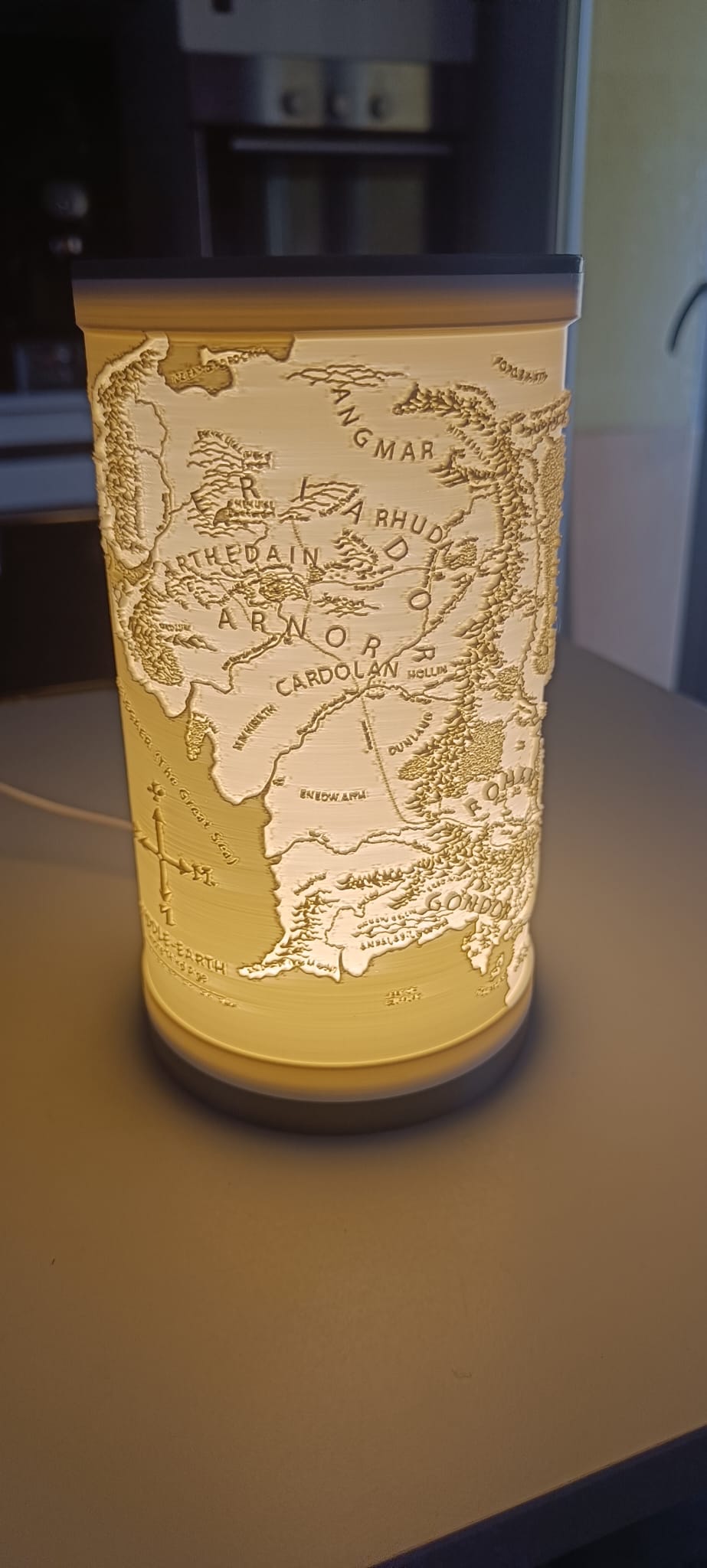 L'Atelier di Zelda Mondi di Luce Terra di Mezzo lampada mappa