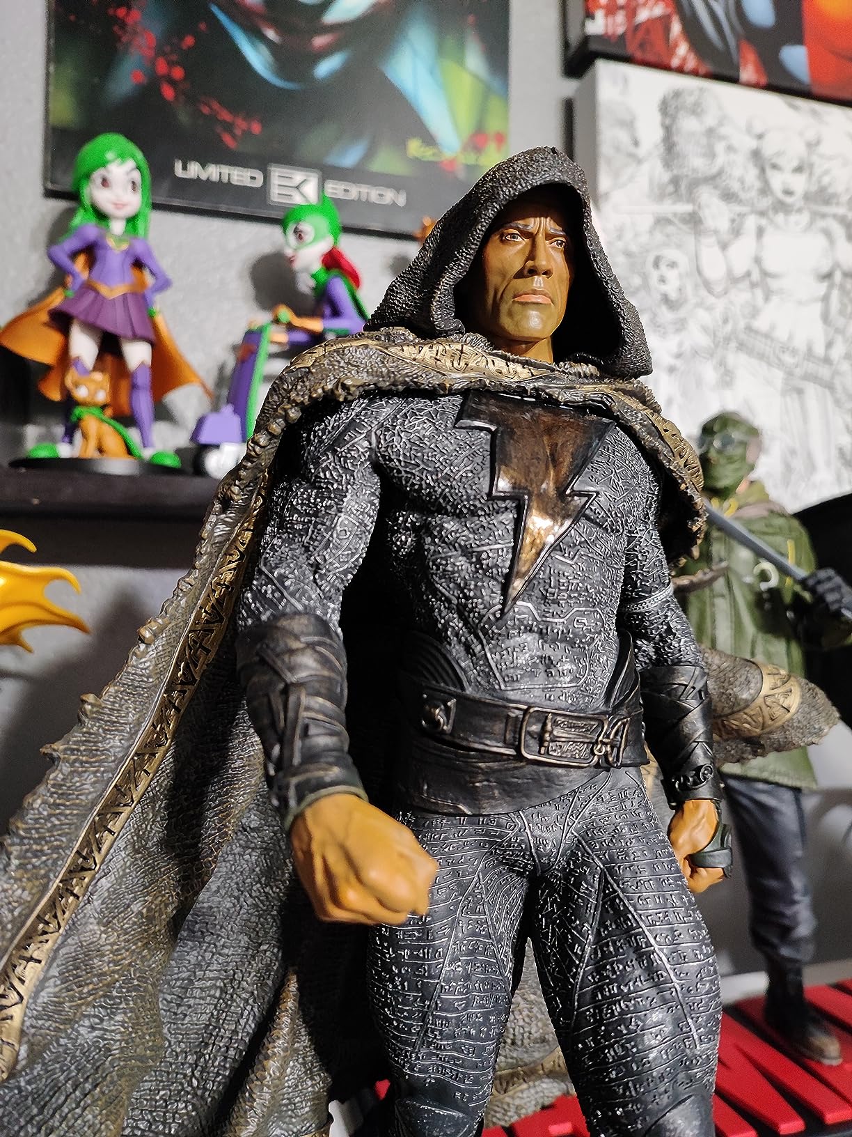 McFarlane DC Direct Black Adam statua resina film