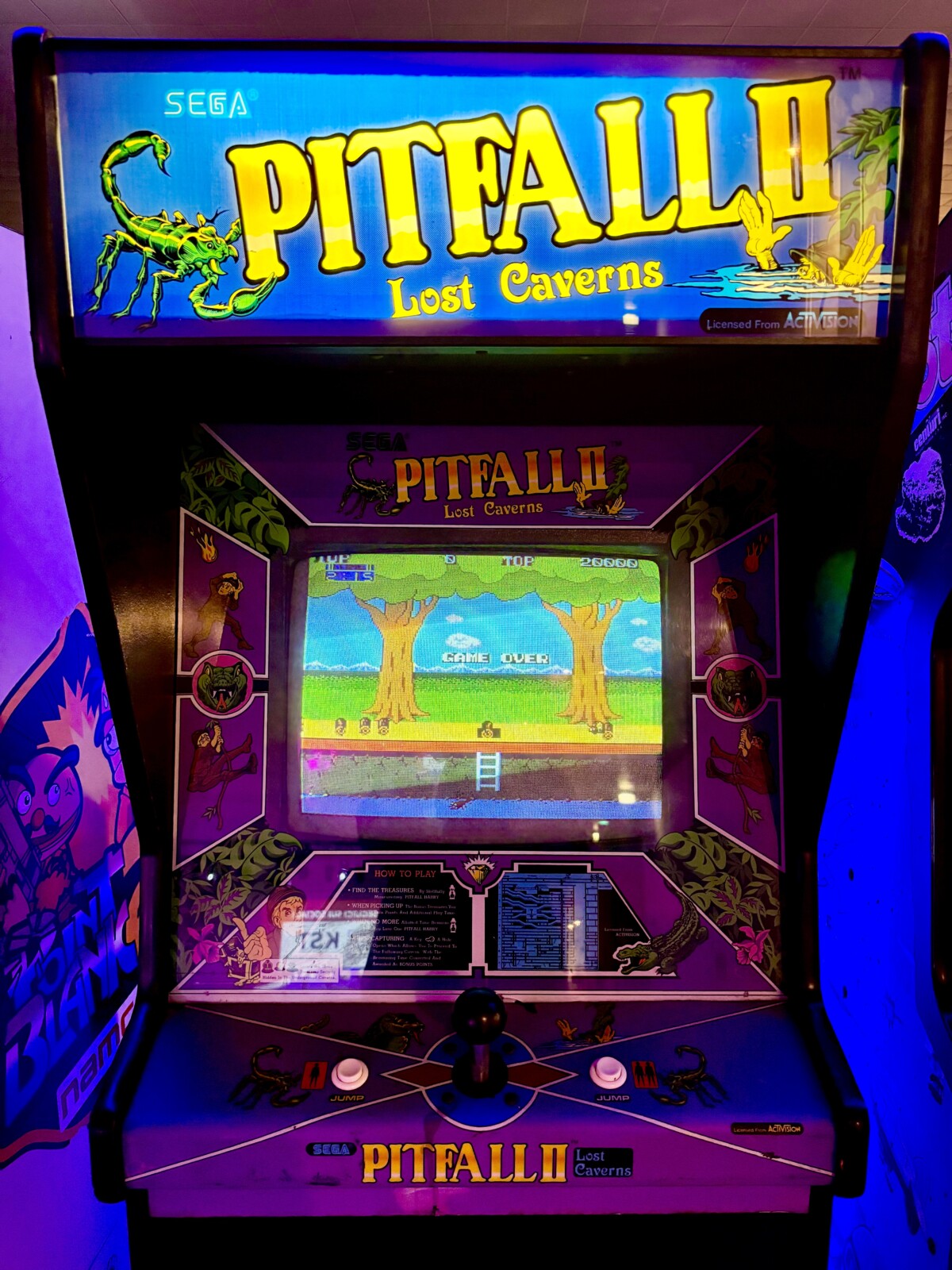 Arcade Story Leggende Arcade Pitfall II cabinato avventura giungla