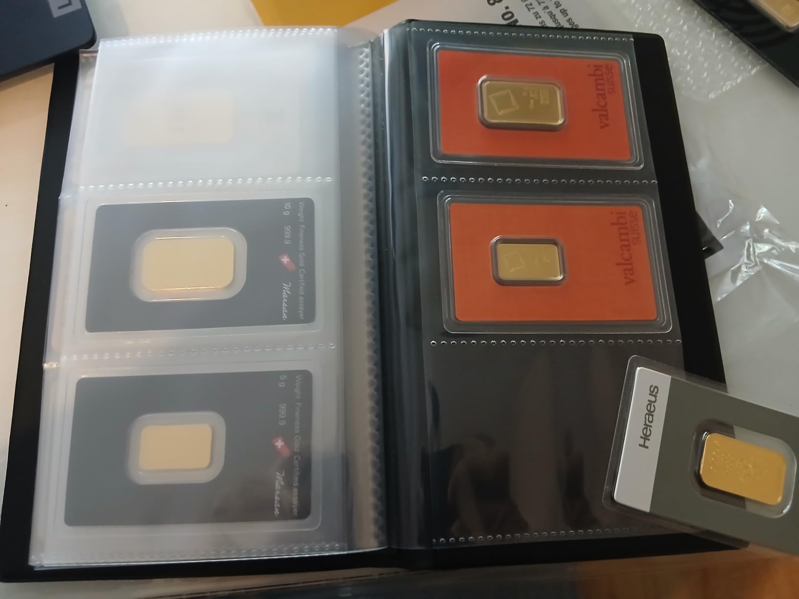 Safe 811 Pocket Album Gold Cards album 72 carte oro