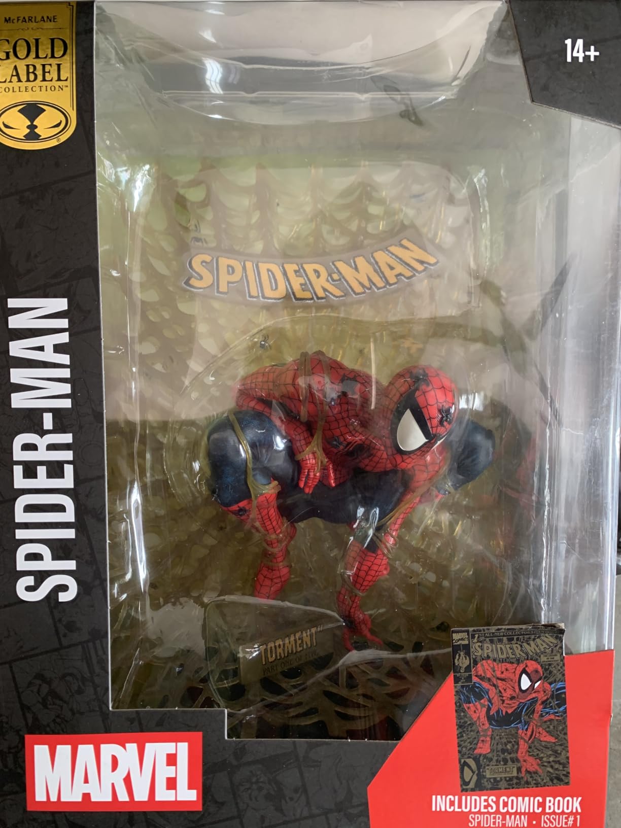 McFarlane Marvel Spider-Man #1 Gold Edition statua PVC 15 cm