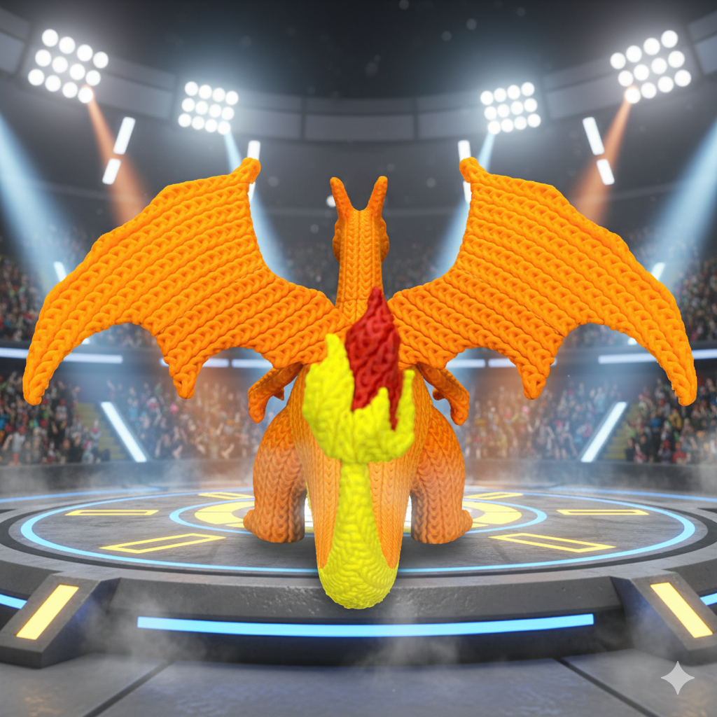 L'Atelier di Zelda Stampe Incantate Charizard statua crochet Medium PLA