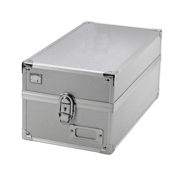 Safe 161 valigia monete alluminio con chiave divisori
