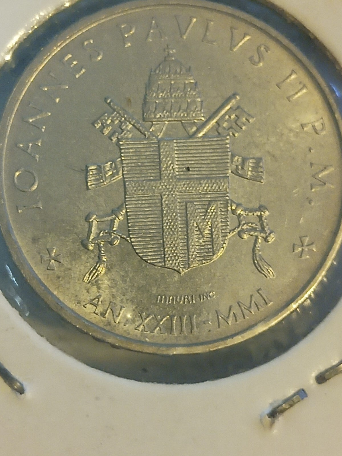 Vaticano 100 Lire 2001 Giovanni Paolo II moneta FDC