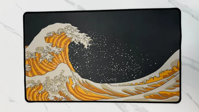 TS Collezionismo Golden Kanagawa Playmat Tappetino TCG 60x35cm Limited