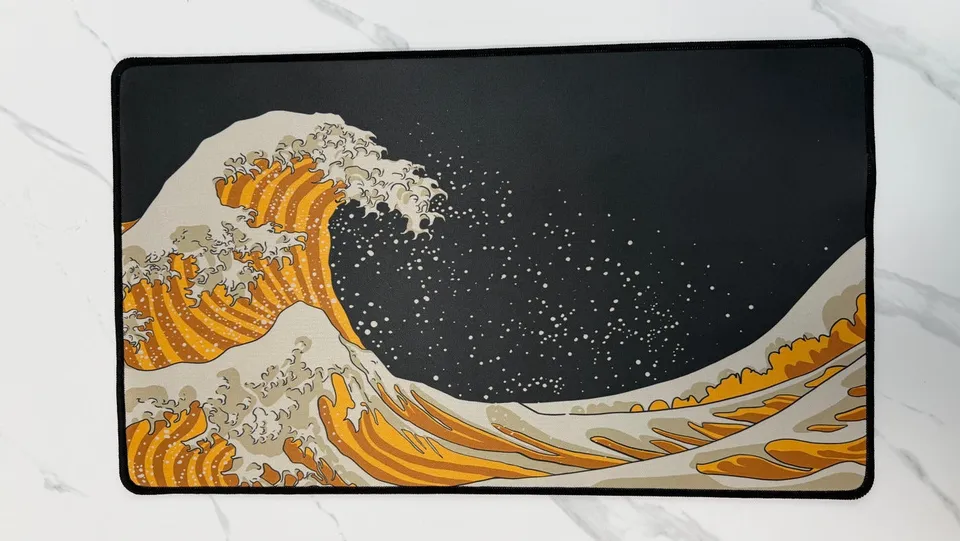 TS Collezionismo Golden Kanagawa Playmat Tappetino TCG 60x35cm Limited