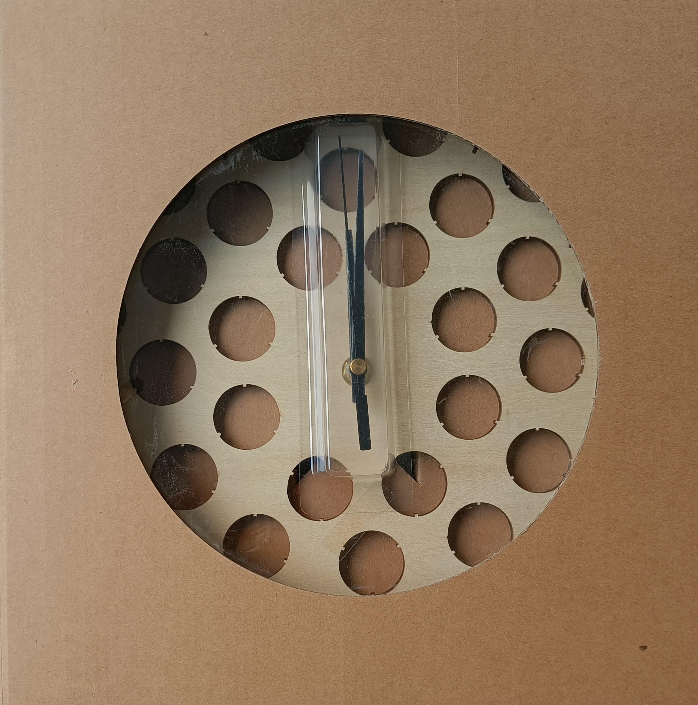 Safe Uhren Orologio Legno Tappi Birra 32 Tappi Ø 30 cm Betulla
