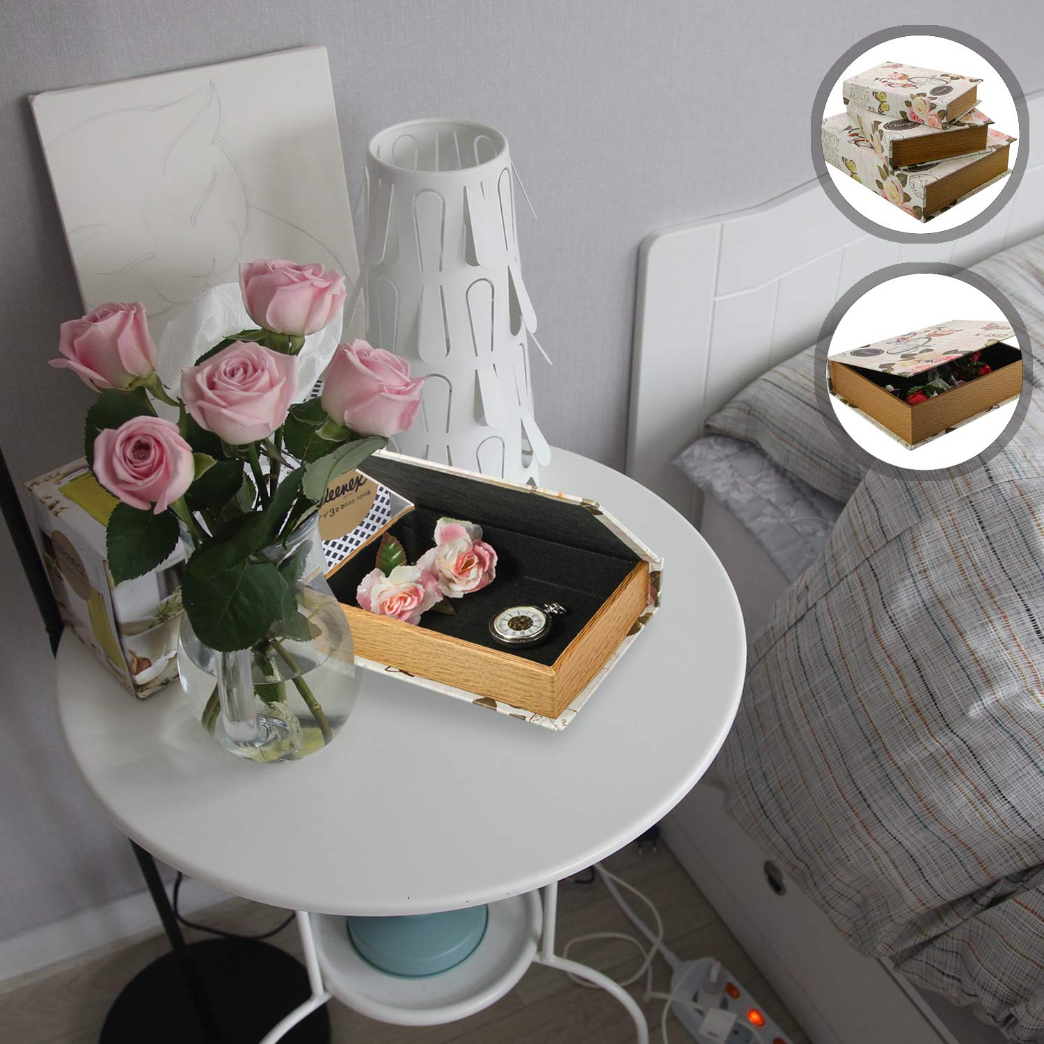 Safe Sammelboxen Buchbox Nostalgie Mini scatola legno 24x17x5
