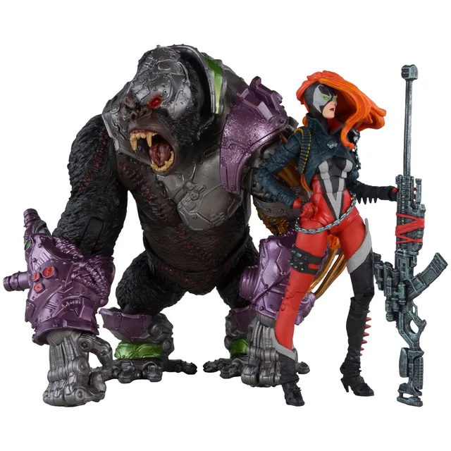 McFarlane Spawn She-Spawn Cygor action figure 2 pack Gold Label