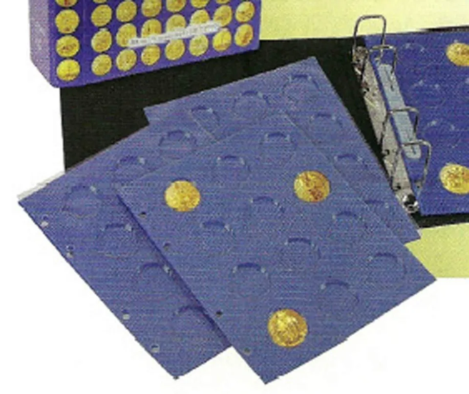 Safe Zusatzblätter 7808 foglio medaglie 12 posti blu 185x225 mm