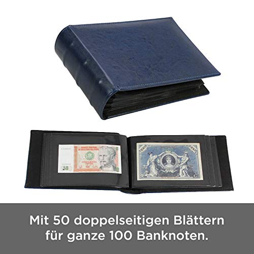 SAFE Banknoten Alben 4139 Album Banconote Blu 100 Posti