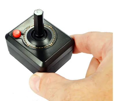 Arcade Story Joystick miniatura Atari portachiavi sonoro 5,5 cm