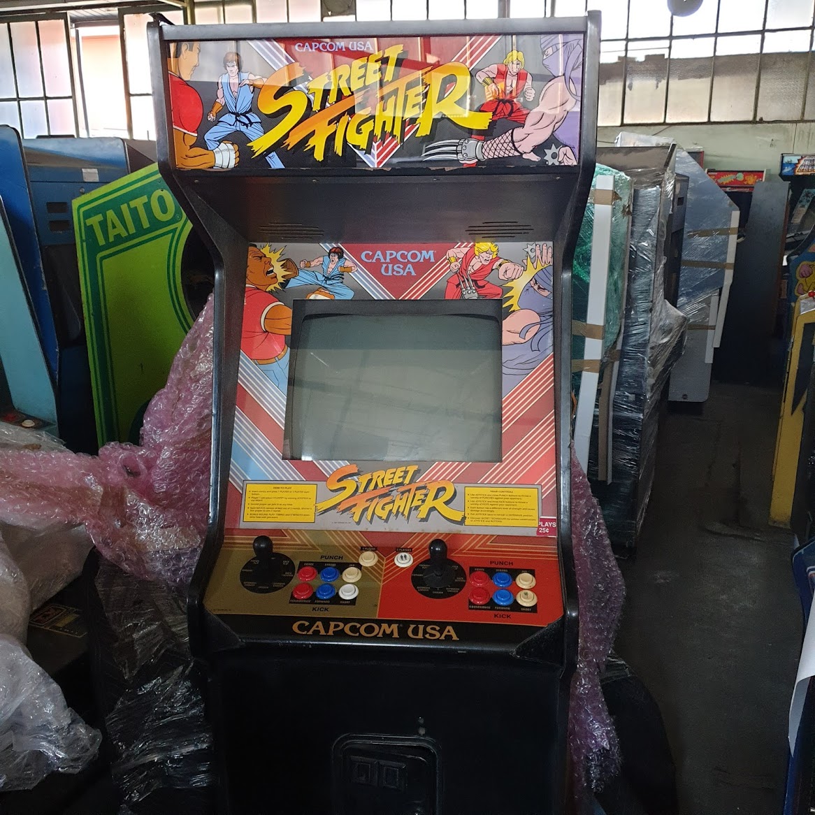 Arcade Story Picchiaduro Street Fighter 1987 cabinato arcade originale