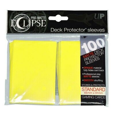 Ultra Pro Eclipse Bustine Standard Pro-Matte 66x91 gialle 100 pezzi