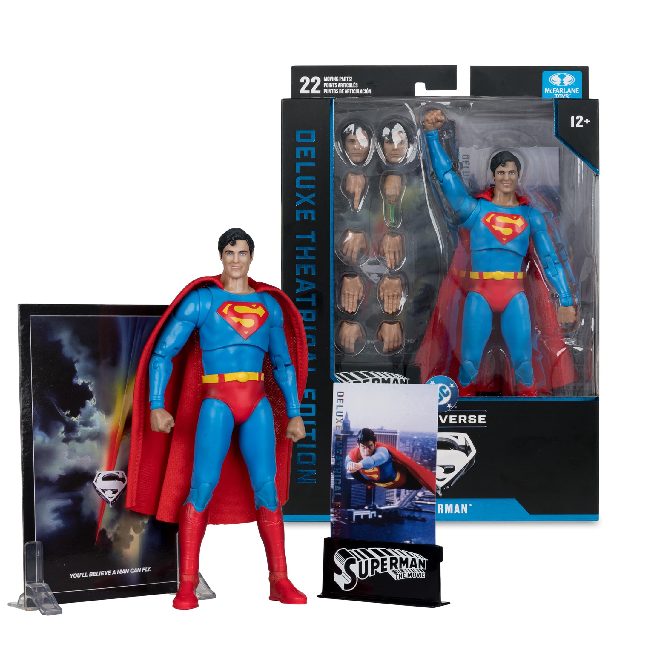 McFarlane DC Multiverse Superman Il Film 1978 action figure 17,8 cm deluxe