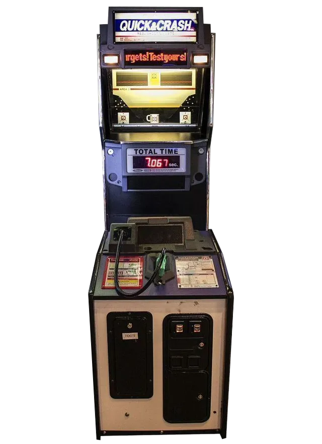 Arcade Story Rari e da Collezione Quick & Crash cabinato tiro