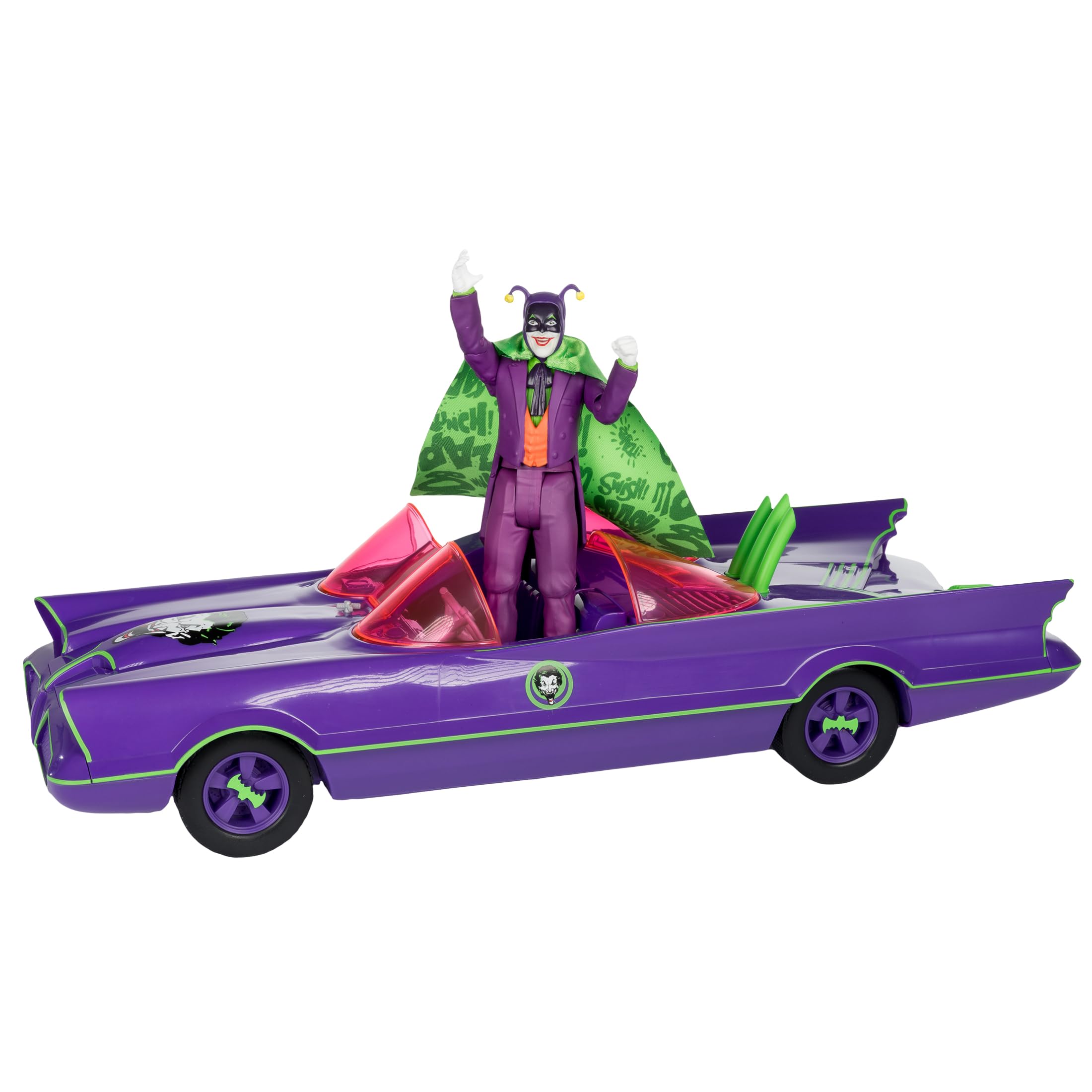 McFarlane DC Retro Batmobile e Joker Batman 66 Gold Label