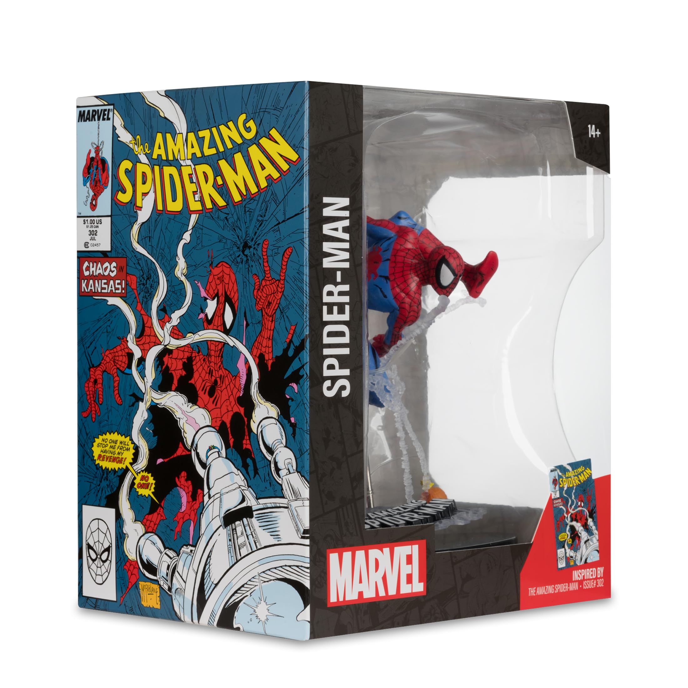 McFarlane Marvel Spider-Man 1:10 Statua #302 con Scena base