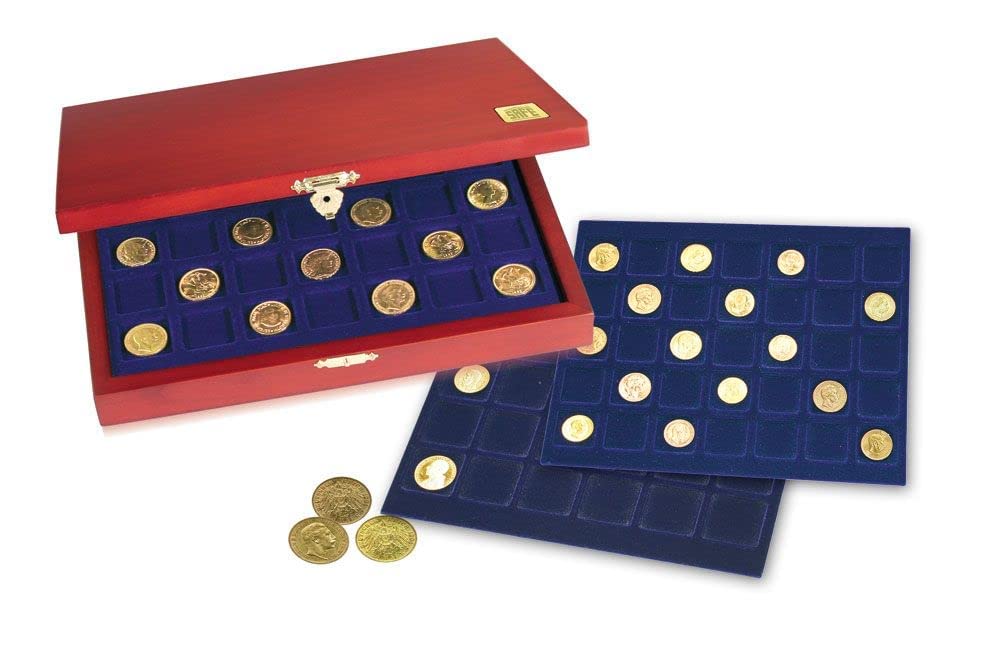 SAFE 5787 valigia monete legno 72 capsule 2 euro