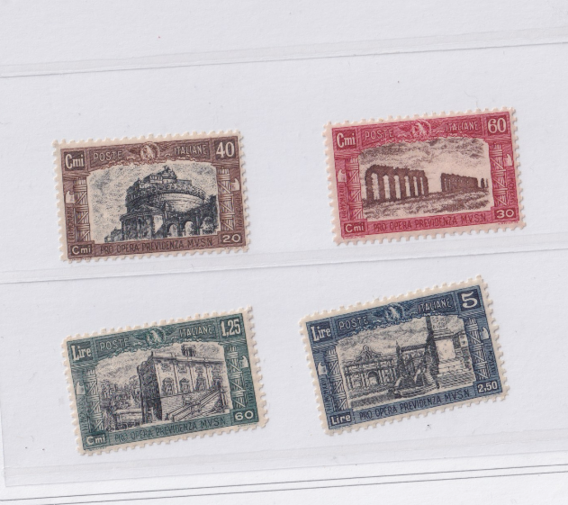 TS Collezionismo Filatelia MVSN 1926 francobolli MNH serie completa