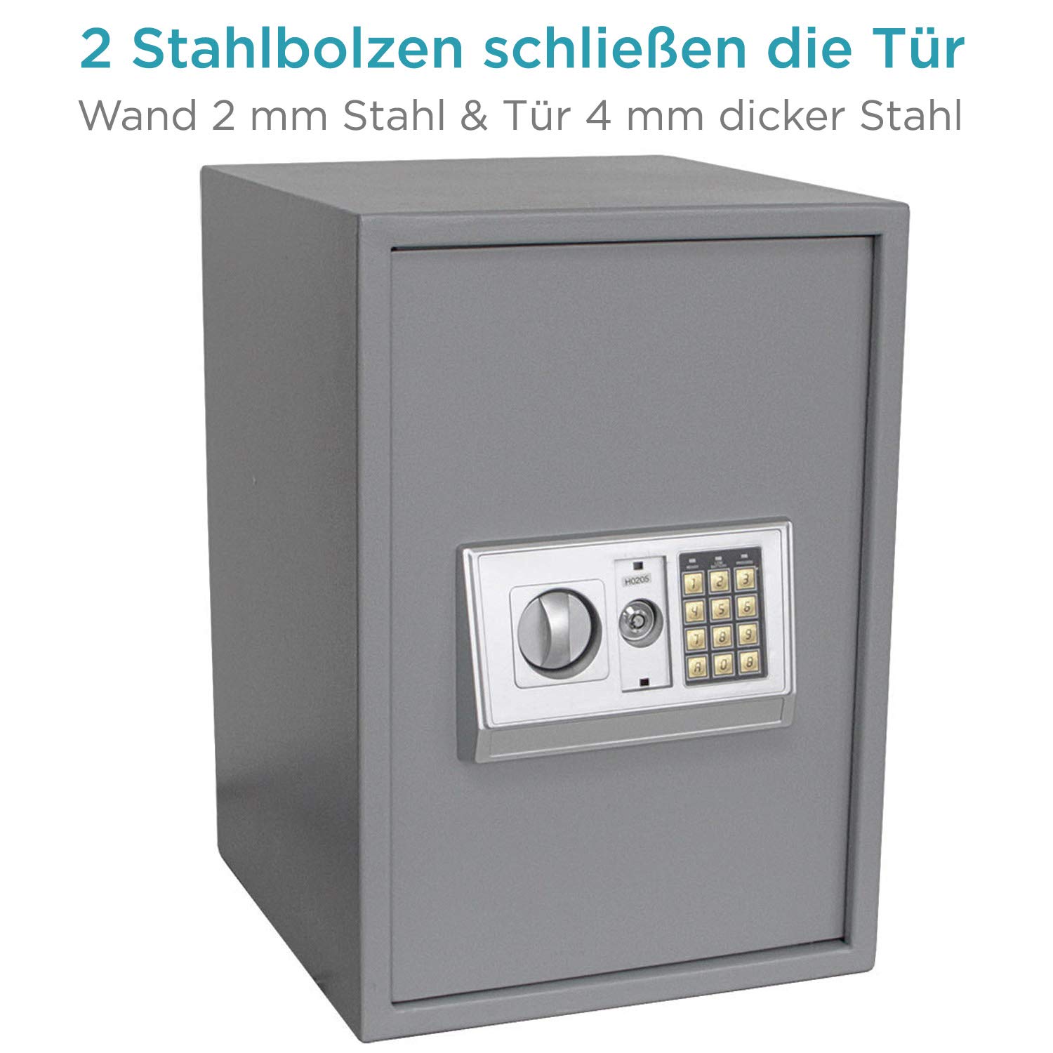 Safe 3994 Cassaforte Muro Acciaio Codice Chiave Segreta