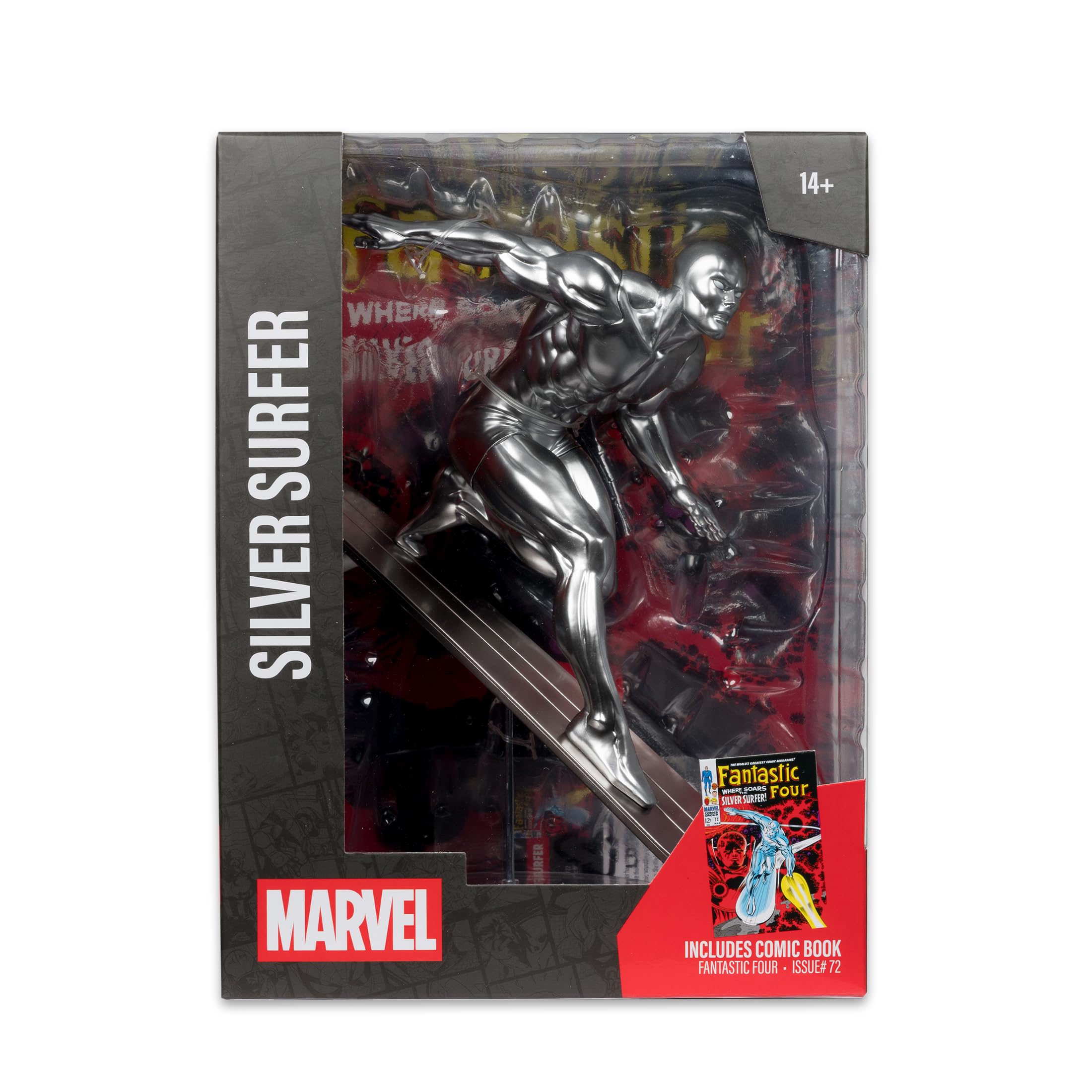 McFarlane Marvel Silver Surfer 1:6 statua Fantastic Four #72