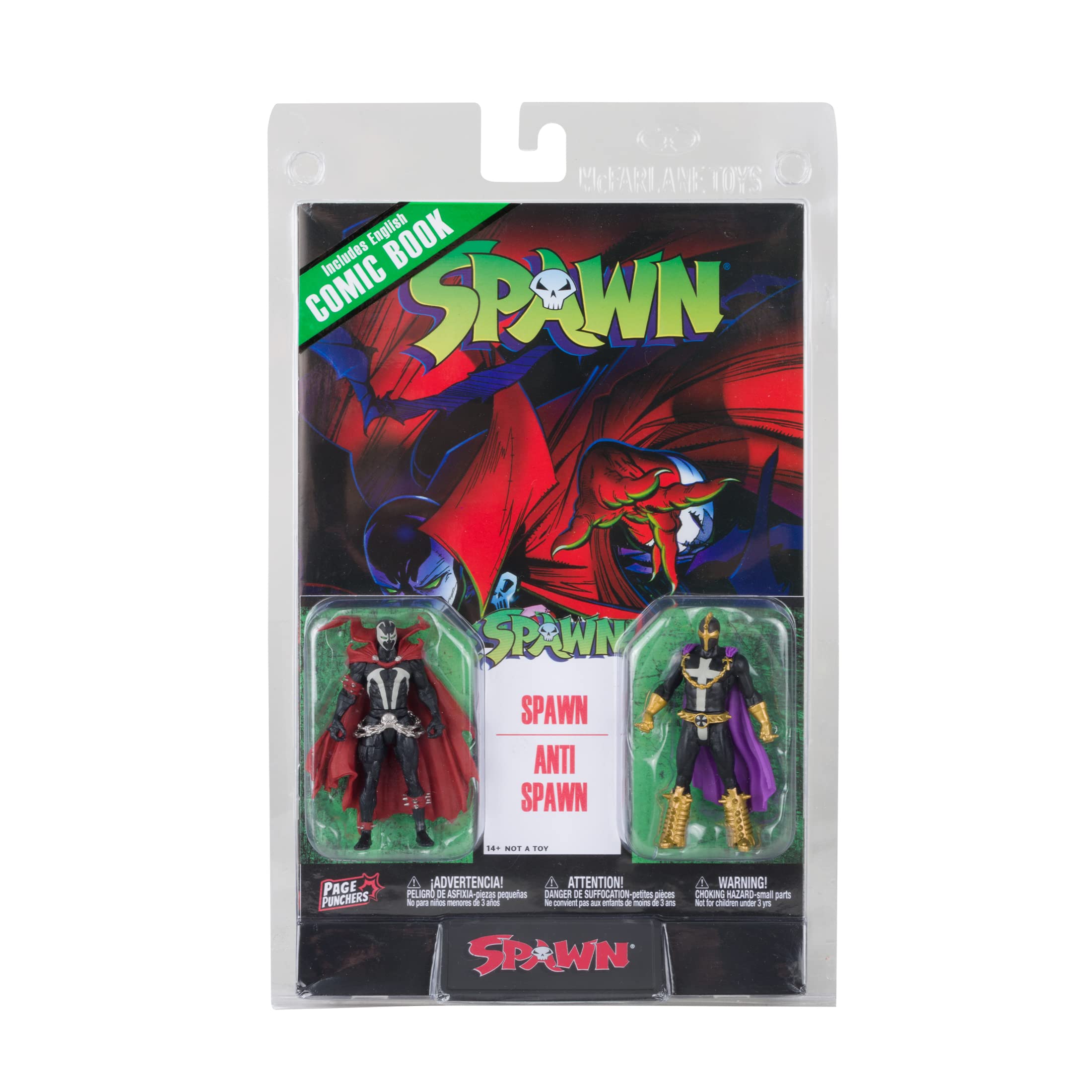 McFarlane Page Punchers Spawn action figure 7,6 cm + fumetto