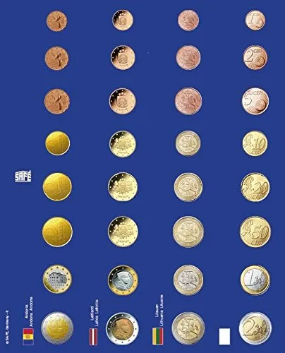 Safe 7317-6 Foglio TOPset Euro Andorra Lettonia Lituania Croazia