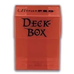 Ultra Pro Deck Box Solid Red Portamazzo Rosso da collezione