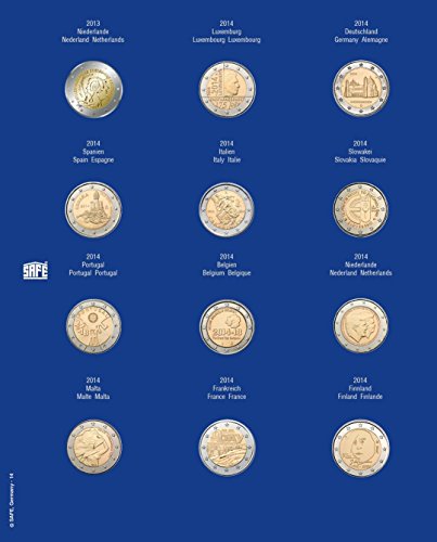SAFE 7302-14 foglio 2 euro 2014 per monete in capsula
