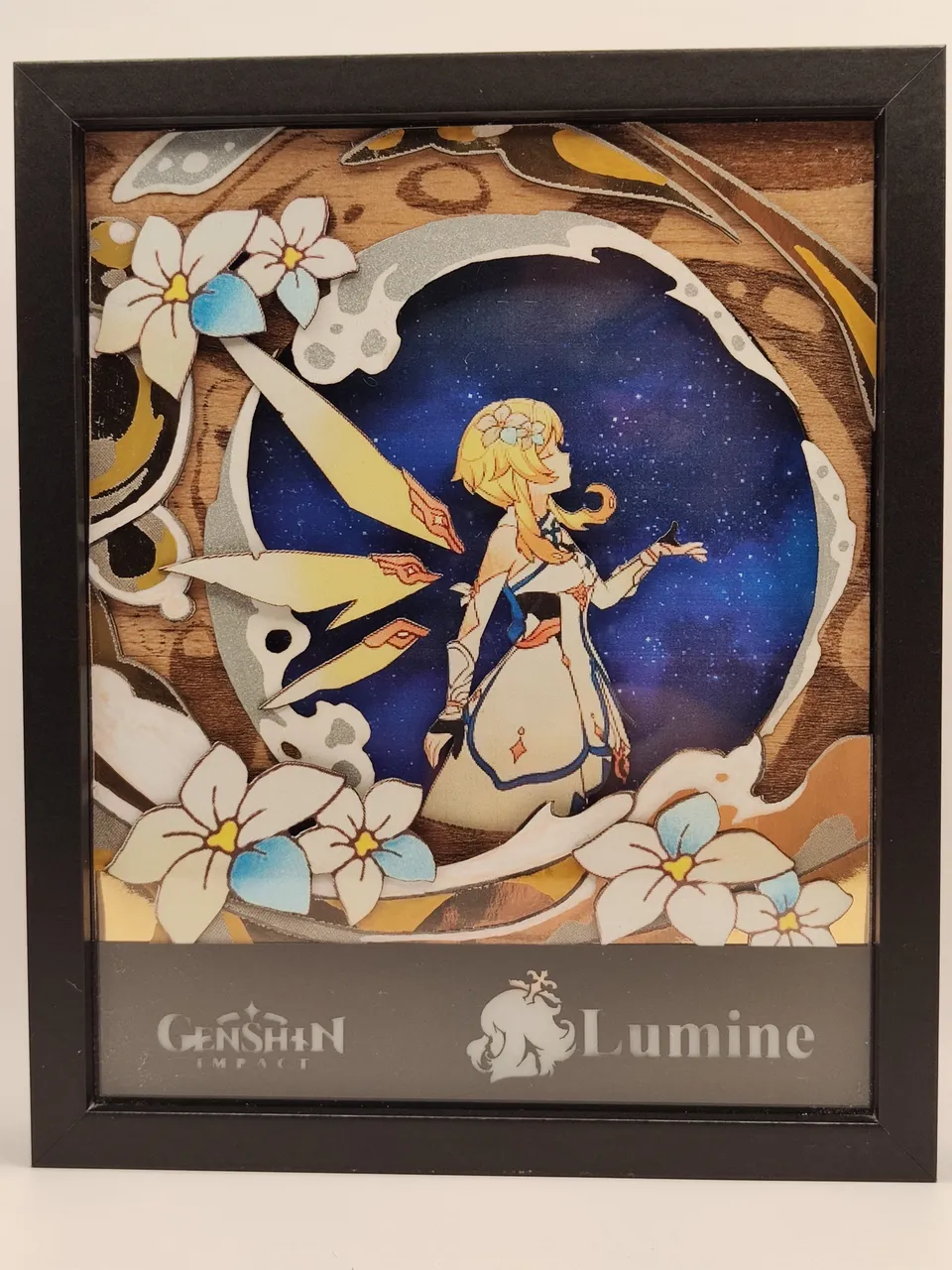 L'Atelier di Zelda Mondi di Luce Genshin Lumine lightbox LED numerata