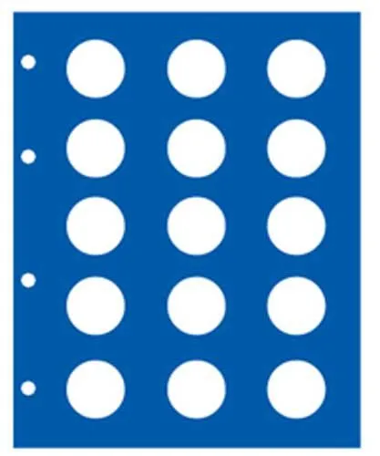 SAFE 7854 Foglio TOPset 15 Monete 2 Euro Commemorative Blu