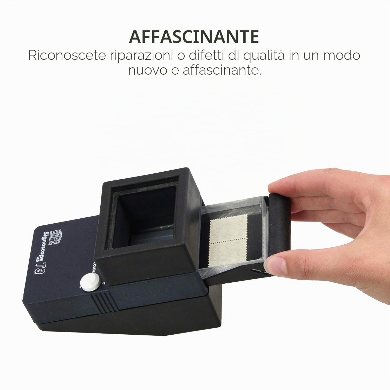SAFE Signoscope T3 9893 tester filigrana 3 LED 8 colori