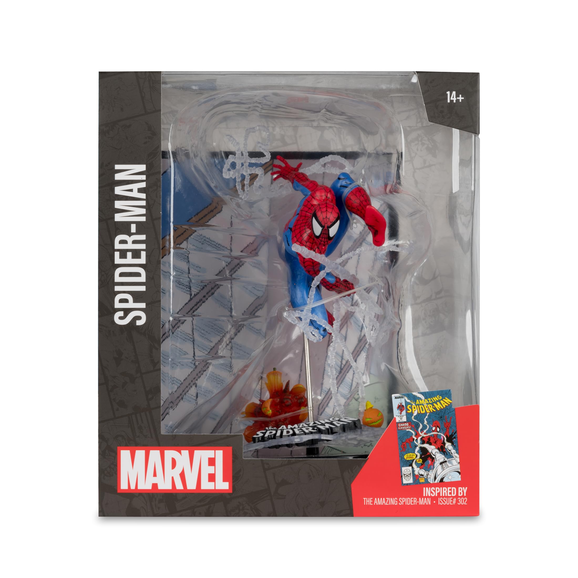 McFarlane Marvel Spider-Man 1:10 Statua #302 con Scena base