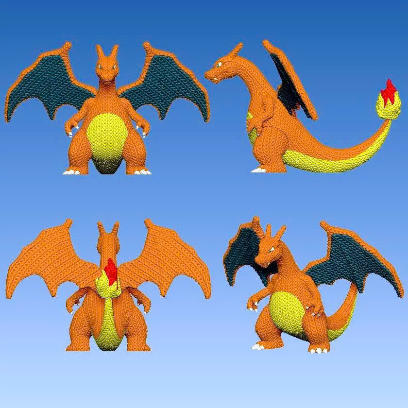 L'Atelier di Zelda Stampe Incantate Charizard statua crochet Medium PLA