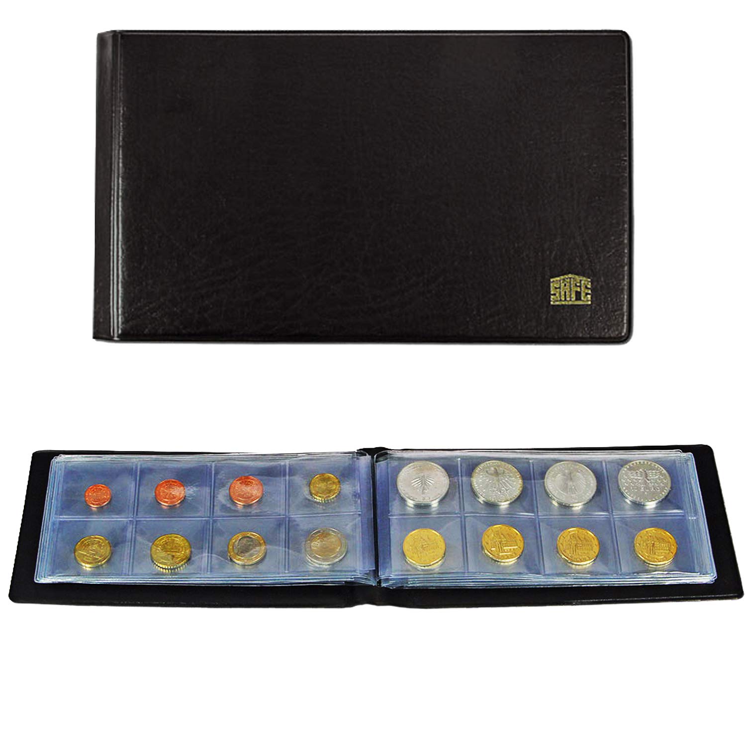 SAFE 763 Mini album monete 80 pezzi 38 mm formato tasca