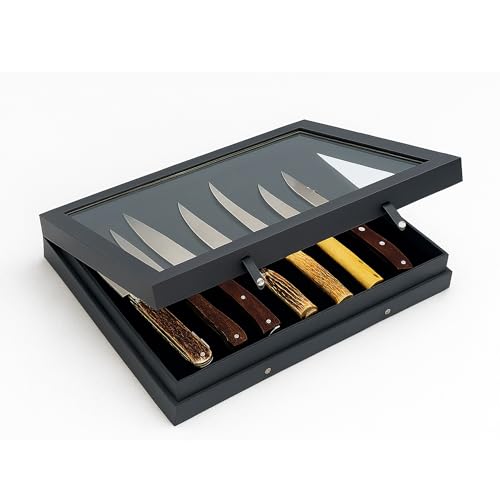 Safe Vitrinen 5269 Vetrina Coltelli Black Edition Vetro