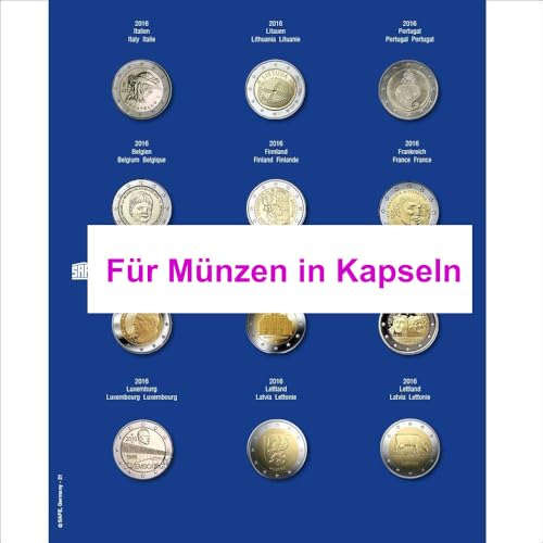 SAFE 7302-21 Foglio supplementare 2 Euro 2016 per capsule