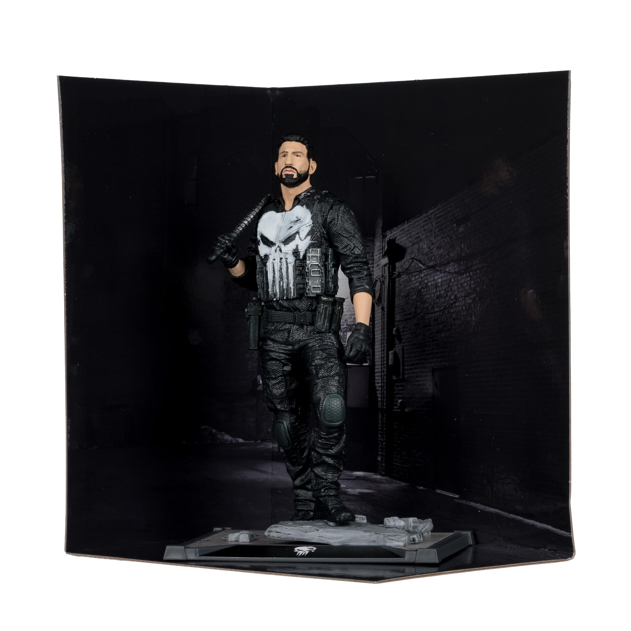 McFarlane Marvel Punisher 1:10 action figure con scena