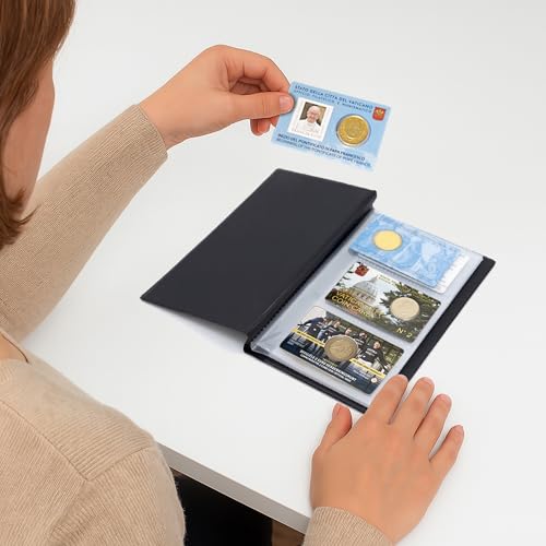 Safe 802 Album Coin Cards 72 tasche da collezione 62x92 mm