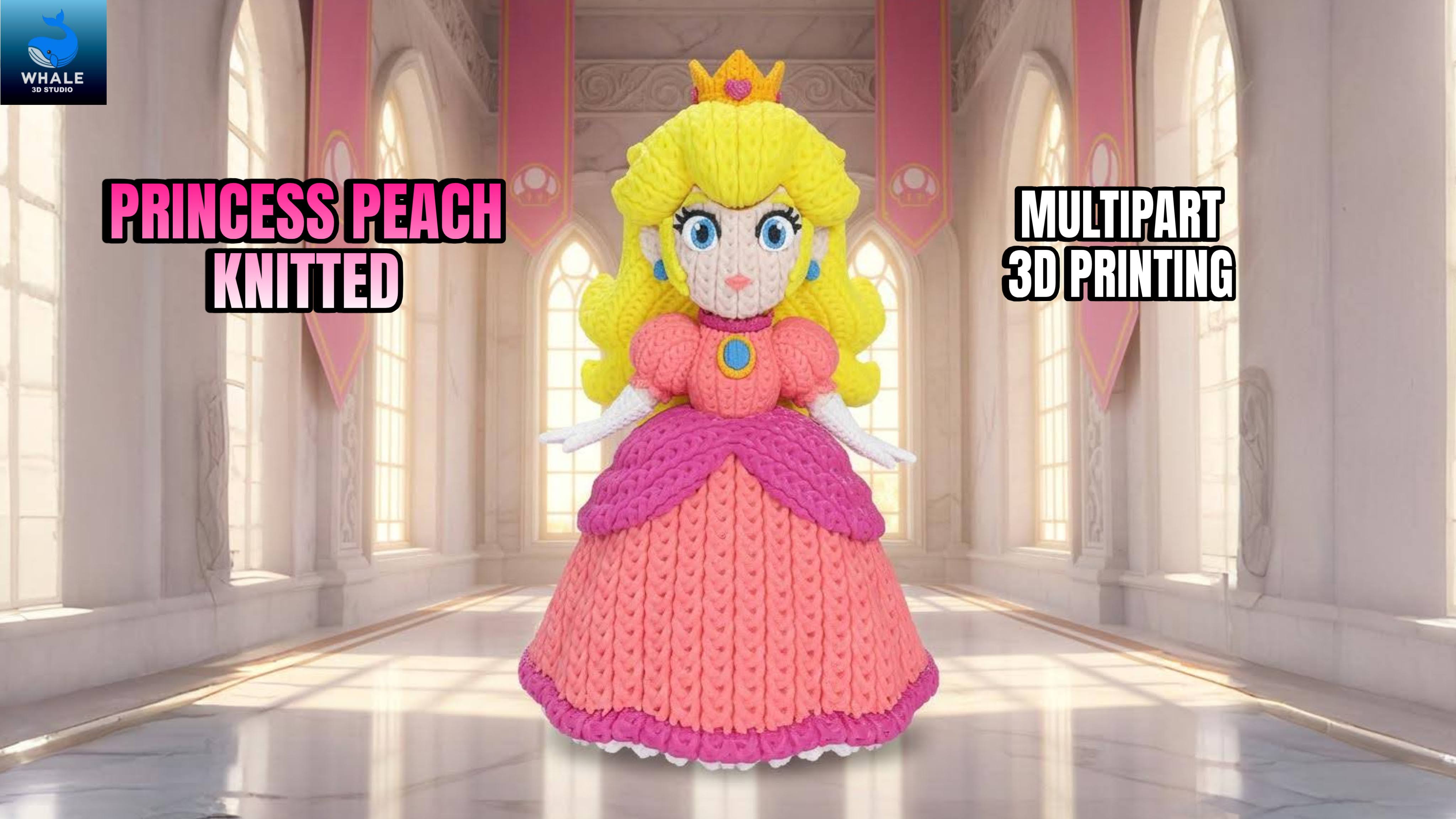 L'Atelier di Zelda Stampe Incantate Peach statuina crochet