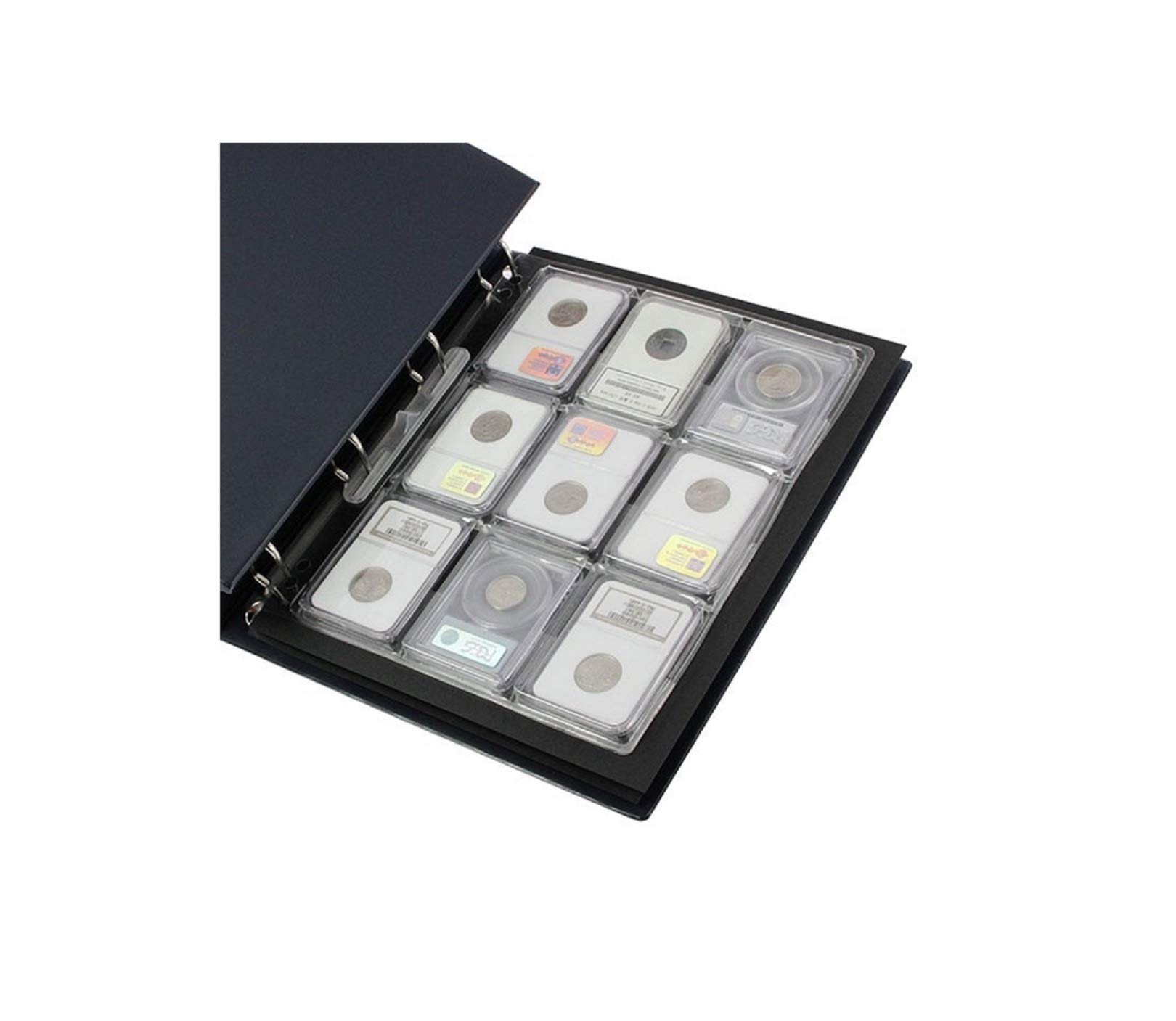 SAFE 488 Buste monete 9 scomparti 65x86 mm 2 pezzi