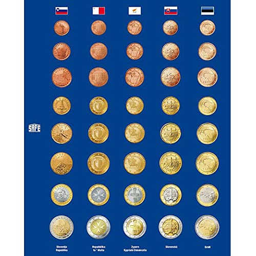 Safe 1861 Set 5 Pagine Euro 1 cent-2 euro per Topset 7817