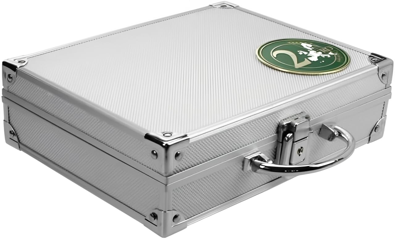 Safe Münzkoffer 172 valigetta monete 180 pezzi 2 euro alluminio