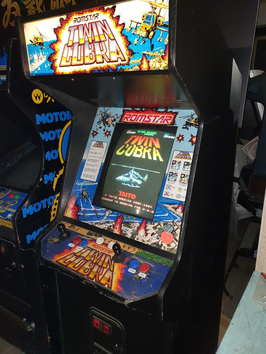 Arcade Story Arcade Twin Cobra 1987 Cabinato Sparatutto Elicottero