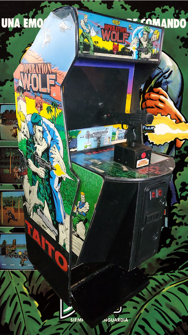 Arcade Story Arcade Operation Wolf 1987 cabinato arcade sparatutto UZI