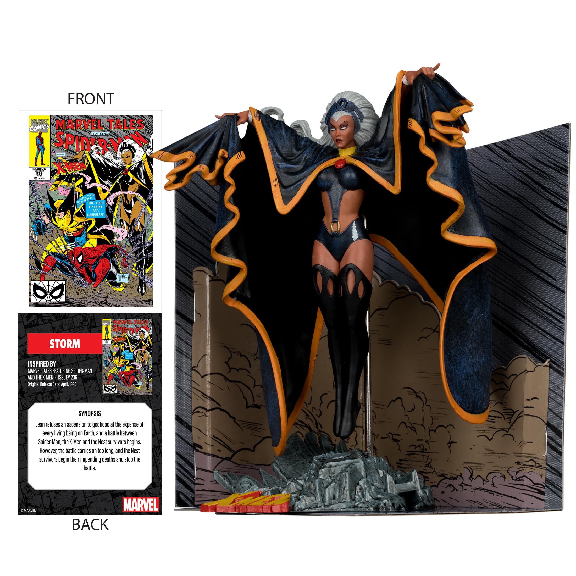 McFarlane Marvel Storm Marvel Tales 236 statua 1:10 con scena