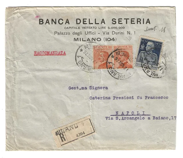 TS Collezionismo Regno Italia busta 1928 Giubileo Re 1,25l