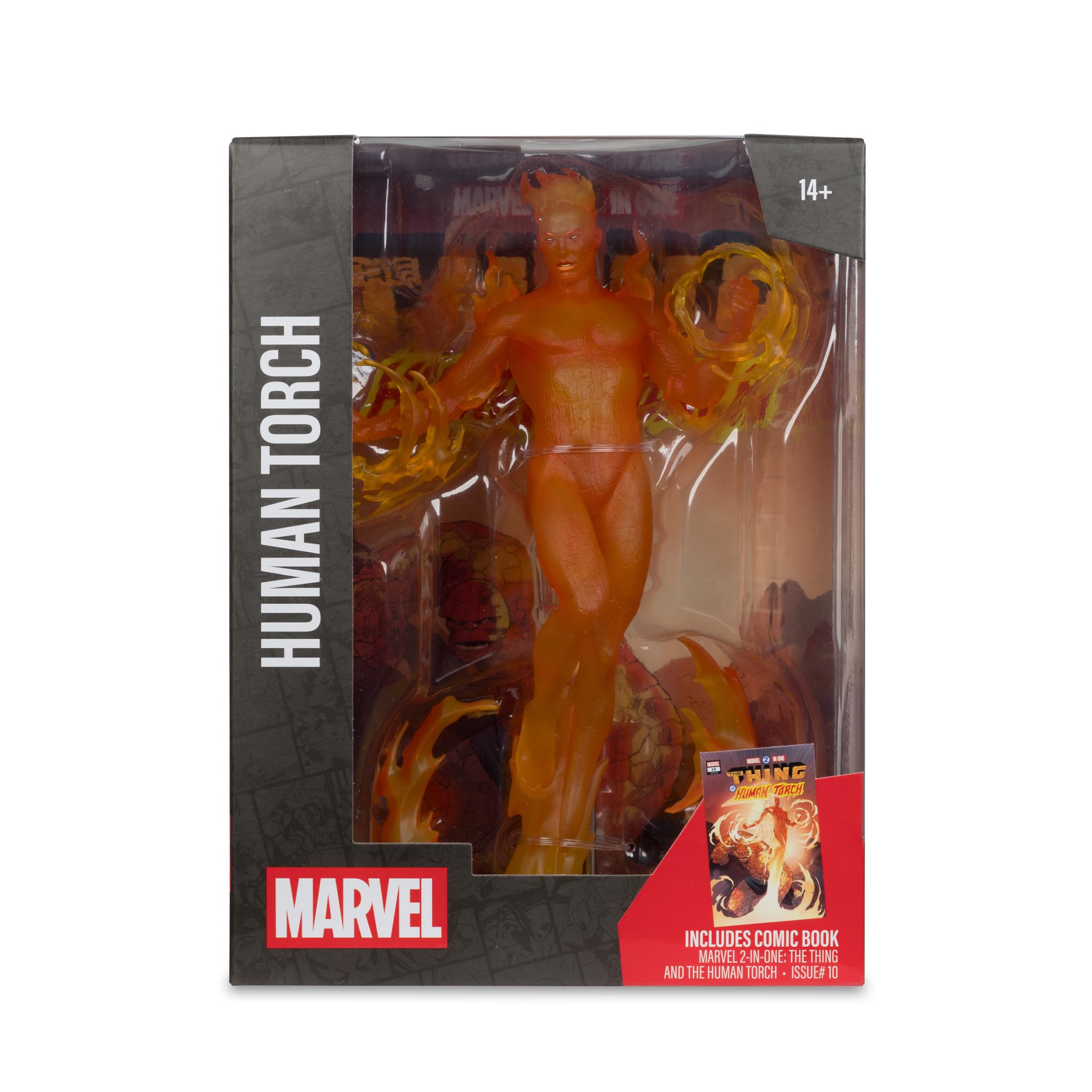 McFarlane Marvel Torcia Umana statua 1:6 con fumetto 2-in-One